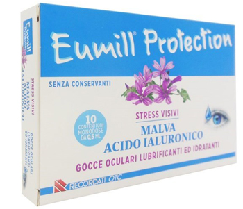 EUMILL PROTECTION GOCCE OCULARI 10 FLACONCINI MONODOSE 0,5 ML - Antica Farmacia Ferrari