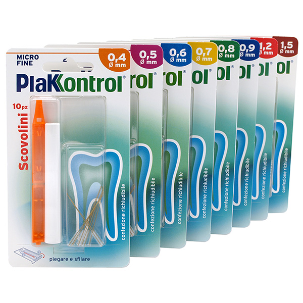 PLAKKONTROL MINIGRIP SCOVOLINO 0,6 MM 10 PEZZI - Antica Farmacia Ferrari