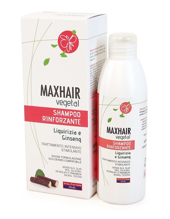 MAX HAIR VEGETAL SHAMPOO RINFORZANTE 200 ML - Antica Farmacia Ferrari