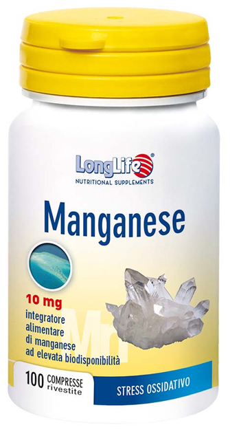 LONGLIFE MANGANESE 10 MG 100 COMPRESSE - Antica Farmacia Ferrari