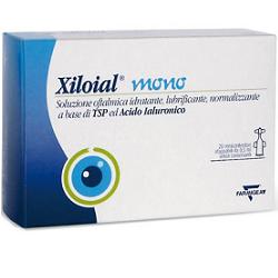 SOLUZIONE OFTALMICA IDRATANTE LUBRIFICANTE XILOIAL 20 MONODOSE DA 0,5ML - Antica Farmacia Ferrari