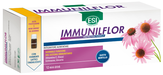 ESI IMMUNILFLOR MINI DRINK 12 FLACONCINI - Antica Farmacia Ferrari