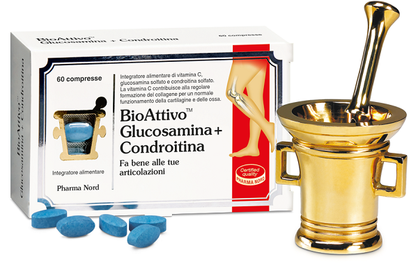 BIOATTIVO GLUCOSAMINA + CONDROITINA 60 COMPRESSE - Antica Farmacia Ferrari