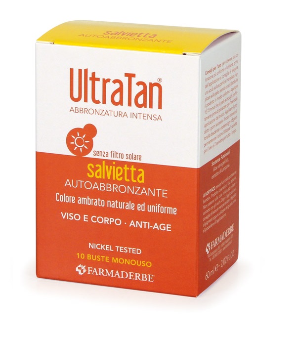 ULTRA TAN SALVIETTE AUTOABBRONZANTI 10 BUSTE - Antica Farmacia Ferrari