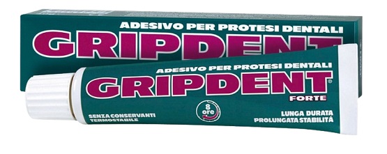 GRIPDENT FORTE ADESIVO PER PROTESI DENTARIA 40 G - Antica Farmacia Ferrari
