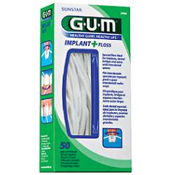 GUM IMPLANT+FLOSS FILO 50PZ - Antica Farmacia Ferrari
