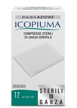 GARZA COMPRESSA IDROFILA ICOPIUMA 36X40CM 12 PEZZI - Antica Farmacia Ferrari