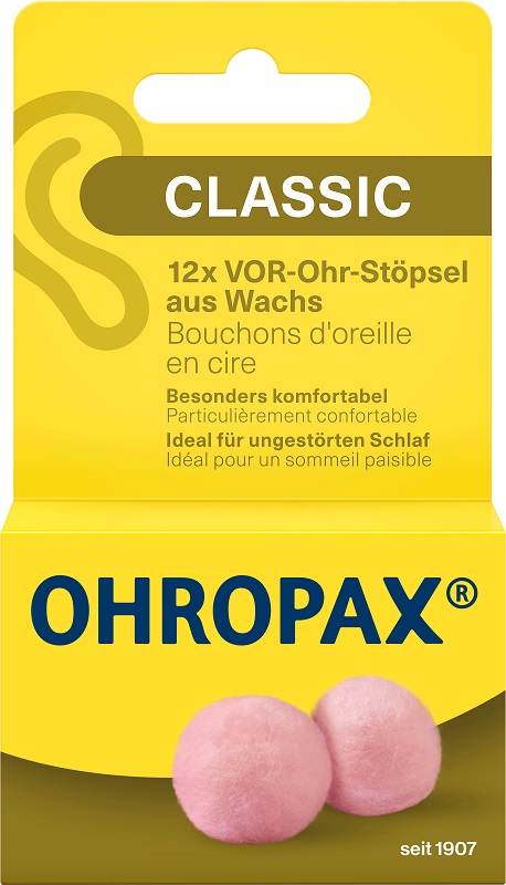 TAPPO AURICOLARE OHROPAX CERA 12 PEZZI - Antica Farmacia Ferrari
