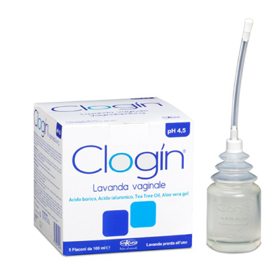 CLOGIN LAVANDA VAGINALE 5 FLACONI DA 100 ML + 5 CANNULE VAGINALI MONOUSO - Antica Farmacia Ferrari