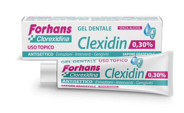FORHANS CLEXIDIN COLLUTORIO IN GEL ALLA CLOREXIDINA 0,30% 30 - Antica Farmacia Ferrari