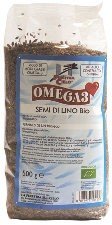 FSC OMEGA3 SEMI DI LINO BIO AD ALTO CONTENUTO DI FIBRA 500 G - Antica Farmacia Ferrari