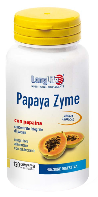 LONGLIFE PAPAYA ZYME 120 TAVOLETTE - Antica Farmacia Ferrari