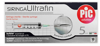 SIRINGA PIC ULTRAFINE 5 ML AGO 14 10 PEZZI - Antica Farmacia Ferrari
