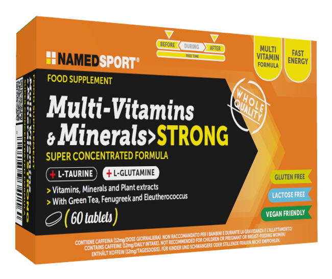 MULTI-VITAMINS&MINERALS STRONG 60 COMPRESSE - Antica Farmacia Ferrari