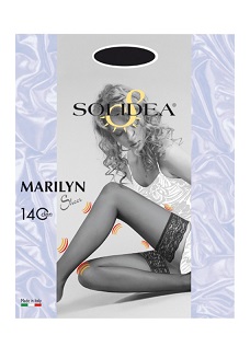 MARILYN 140 SHEER CALZA AUTOREGGENTE CAMEL 2 - Antica Farmacia Ferrari
