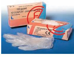 GUANTO IN VINILE CONFORT MISURA LARGE ANTIADERENTE BIOCOMPATIBILE UTILIZZABILE ANCHE A CONTATTO CON SOSTANZE ALIMENTARI 100 PEZZI - Antica Farmacia Ferrari