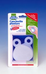 CUSCINETTO PLANTARE REALIZZATO IN GEL DI SILICONE BIANCO SEMITRASPARENTE SAGOMATO PER AMMORTIZZARE E PROTEGGERE PRESSIONE E SFREGAMENTI SOTTO LA PIANTA DEI PIEDI 2 PEZZI - Antica Farmacia Ferrari