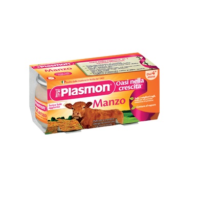 PLASMON OMOGENEIZZATO MANZO 4 X 80 G - Antica Farmacia Ferrari