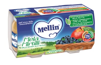 MELLIN OMOGENEIZZATO MELA MIRTILLO 100 G 2 PEZZI - Antica Farmacia Ferrari