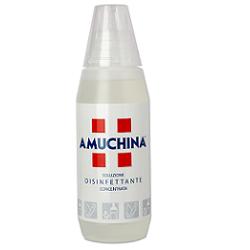 DISINFETTANTE IGIENIZZANTE A BASE DI IPOCLORITO DI SODIO ANTIMICROBICO AD AMPIO SPETTRO D'AZIONE AMUCHINA LIQUIDA 100% 500 ML - Antica Farmacia Ferrari