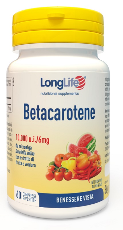 LONGLIFE BETACAROTENE 60 COMPRESSE - Antica Farmacia Ferrari