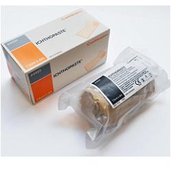 BENDA MEDICATA ICHTHOPASTE CON OSSIDO DI ZINCO ITTIOLO PER TRATTAMENTO ULCERE VENOSE ARTI INFERIORI 7,5X600 CM - Antica Farmacia Ferrari