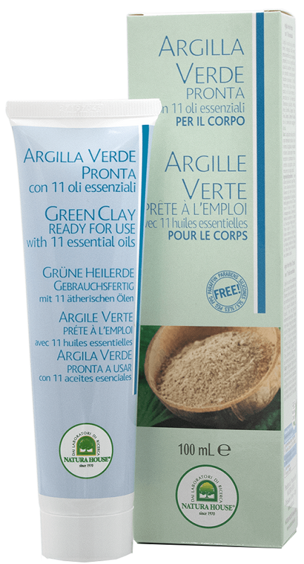 ARGILLA VERDE PRONTA TUBO CON OLI ESSENZIALI 100 ML - Antica Farmacia Ferrari