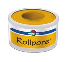 CEROTTO IN ROCCHETTO MASTER-AID ROLLPORE TESSUTO NON TESSUTO 5X1,25 - Antica Farmacia Ferrari