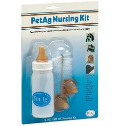 NURSING KIT BIBERON DA 120ML PER ANIMALI + TETTARELLE DI VARIE MISURE + SCOVOLINO PER PULIZIA - Antica Farmacia Ferrari