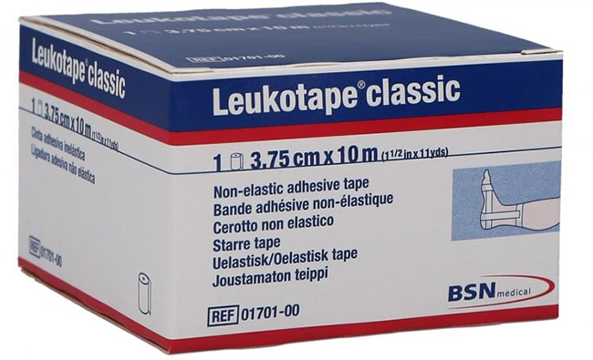 LEUKOTAPE BENDA ANELASTICA PER BENDAGGI FUNZIONALI 3,75X100 CM - Antica Farmacia Ferrari