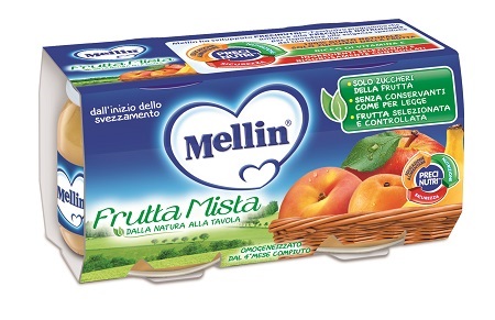 MELLIN OMOGENEIZZATO FRUTTA MISTA 100 G 2 PEZZI - Antica Farmacia Ferrari