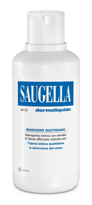 SAUGELLA DERMOLIQUIDO PH 3,5 DETERGENTE INTIMO BENESSERE QUOTIDIANO 500 ML - Antica Farmacia Ferrari