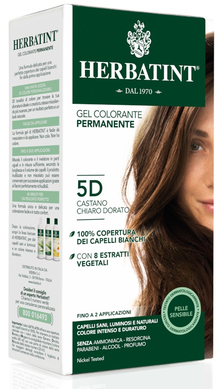 HERBATINT 5D CASTANO CHIARO DORATO 150 ML - Antica Farmacia Ferrari