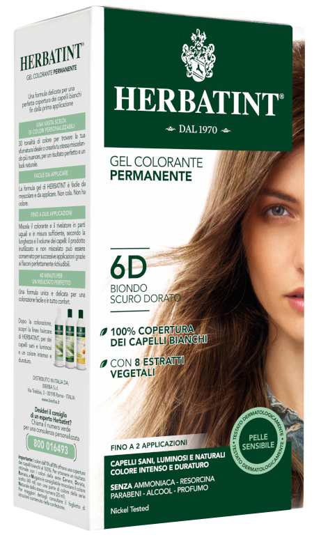 HERBATINT 6D BIONDO SCURO DORATO 150 ML - Antica Farmacia Ferrari