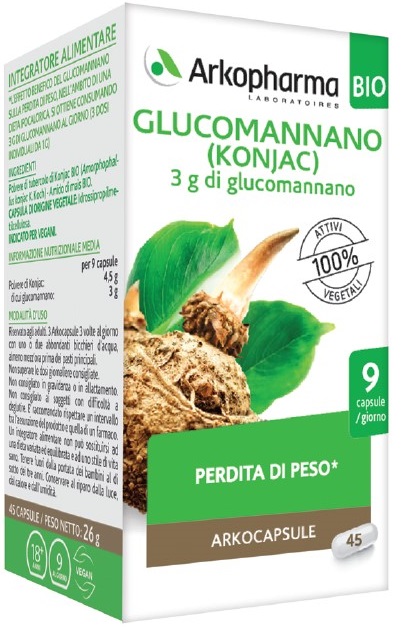 ARKO CAPSULE GLUCOMANNANO 45 CAPSULE - Antica Farmacia Ferrari