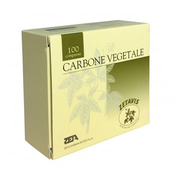 ZETAVIS CARBONE VEGETALE 100 COMPRESSE - Antica Farmacia Ferrari