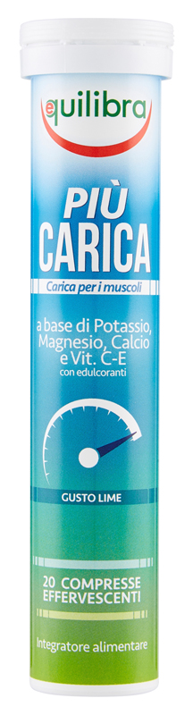PIU' CARICA GUSTO LIME 20 COMPRESSE EFFERVESCENTI - Antica Farmacia Ferrari