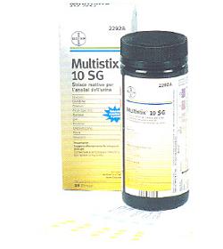 STRISCIA REATTIVA MULTITEST MULTISTIX 10SG 25 PEZZI - Antica Farmacia Ferrari