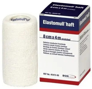 BENDA ELASTICA AUTOADESIVA ELASTOMULL HAFT BLU 8X400 CM - Antica Farmacia Ferrari