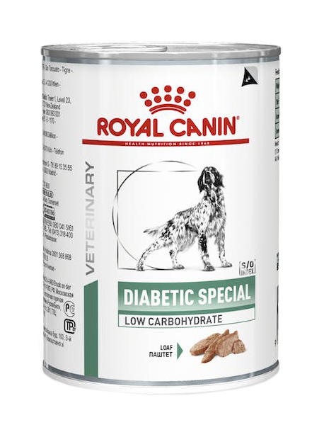 VETERINARY DIET WET DOG DIABETIC SPECIAL LOW CARBOHYDRATE 410 G - Antica Farmacia Ferrari