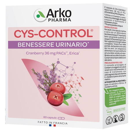 CYS CONTROL 60 CAPSULE CON ERICA - Antica Farmacia Ferrari