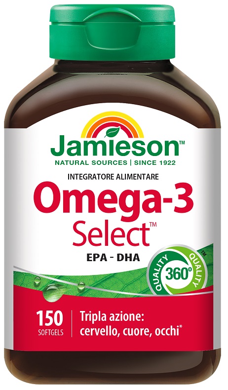 OMEGA-3 SELECT JAMIESON 150 PERLE - Antica Farmacia Ferrari