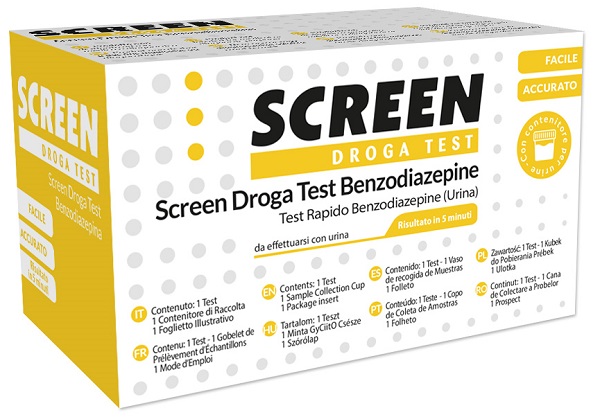 DROGA TEST CHE RILEVA UNA SOSTANZA BENZODIAZEPINE SCREEN DROGA TEST BENZODIAZEPINE - Antica Farmacia Ferrari