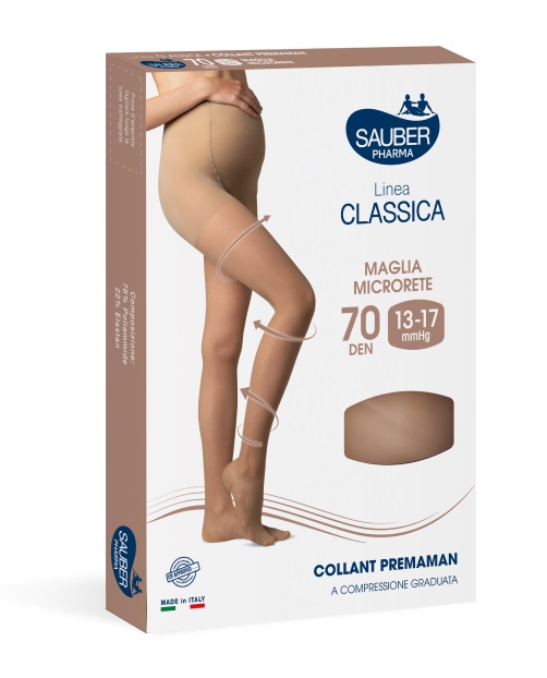 SAUBER COLLANT 70 DENARI PREMAMAN MAGLIA MICRORETE NEUTRO BEIGE 5 LINEA CLASSICA - Antica Farmacia Ferrari