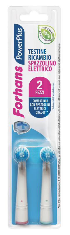 FORHANS POWER PLUS TESTINA 2 PEZZI RICAMBIO - Antica Farmacia Ferrari
