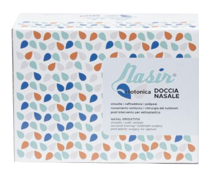SOLUZIONE FISIOLOGICA ISOTONICA STERILE NASIR IN SCATOLA CON6 SACCHE VERSIONE LUER LOCK DA 500ML - Antica Farmacia Ferrari