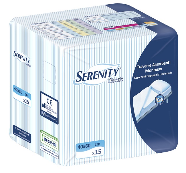 TRAVERSA SALVAMATERASSO SERENITYCLASSIC  XL MISURA 60X90CM 30 PEZZI - Antica Farmacia Ferrari