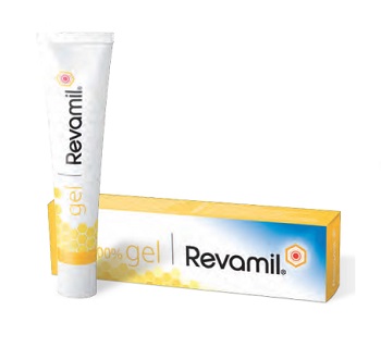 GEL A BASE DI MIELE STANDARDIZZATO E IRRADIATO A RAGGI GAMMA REVAMIL GEL PER GESTIONE ULCERE E INFEZIONI TUBO 18 G - Antica Farmacia Ferrari