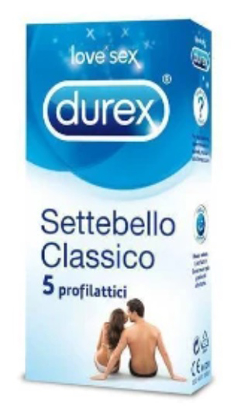 PROFILATTICO DUREX SETTEBELLO CLASSICO 5 PEZZI - Antica Farmacia Ferrari