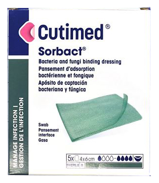 GARZA ASSORBENTE CUTIMED SORBACT 4X6CM 5 PEZZI - Antica Farmacia Ferrari